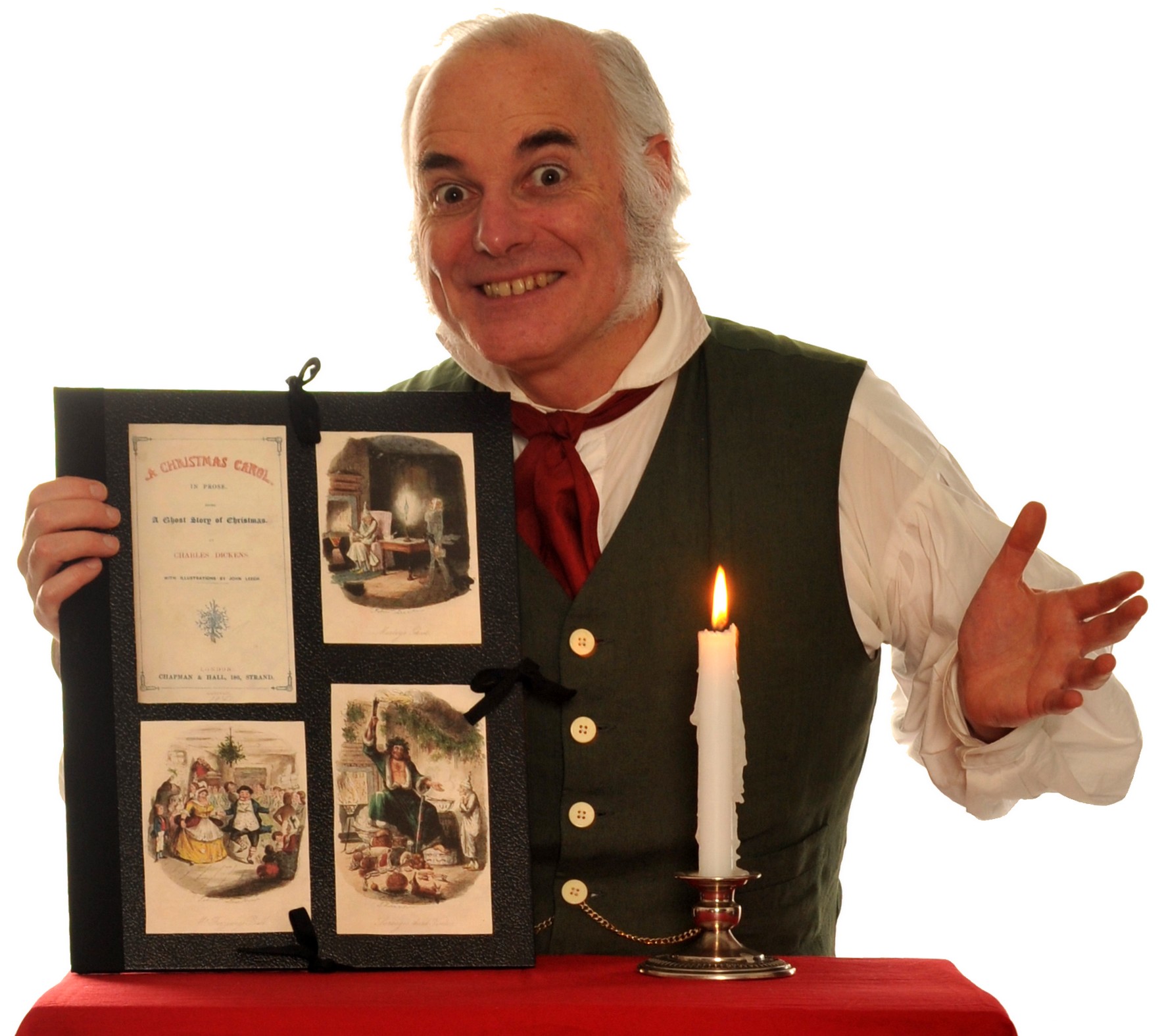 "EnglishmanThomas Hutchinson" welcomes young children to "A Christmas Carol FOR KIDS!"