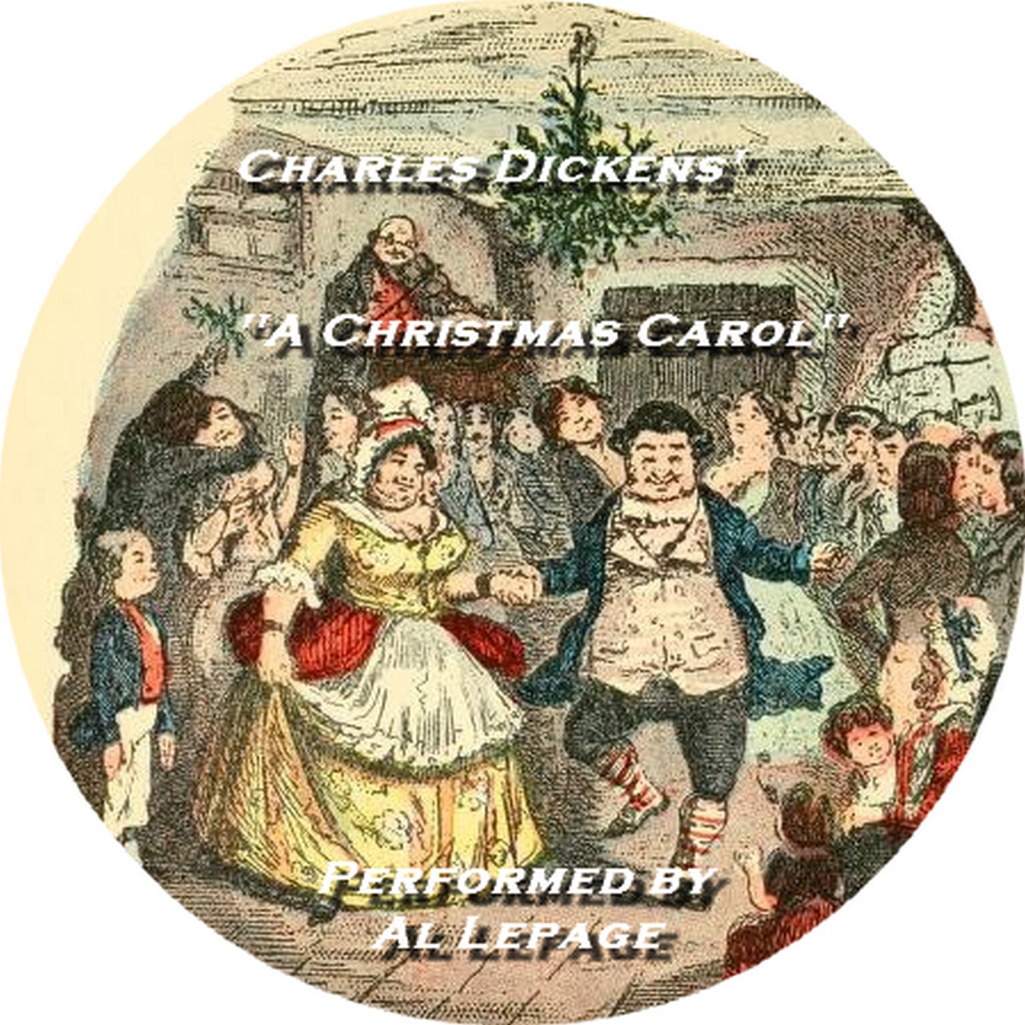 DVD Disc Graphic First Ed. A Christmas Carol, 1843!